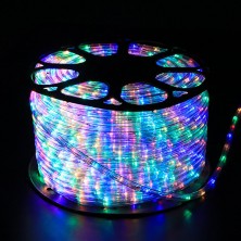 150ft LED Heavy Duty Rope Light Spool, 120V Indoor Rope Lights Plugin Outdoor Tube Lights 2 Wire ½ Inch,Multicolor